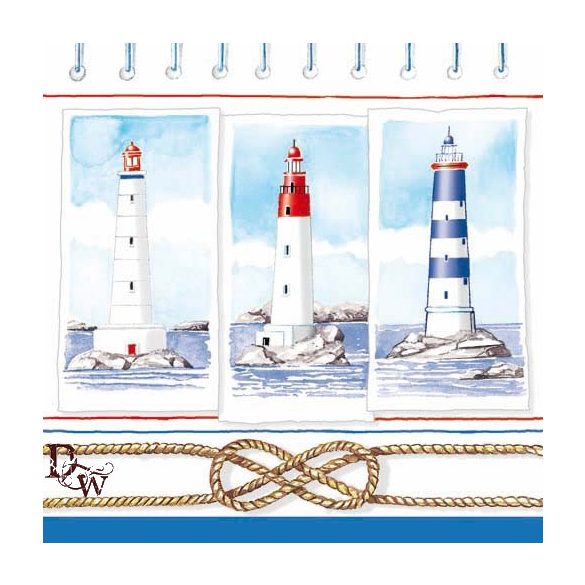 Ambiente szalvéta 33x33cm 20db/csom. Lighthouses