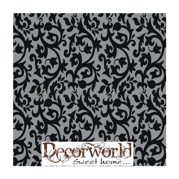 Ambiente szalvéta 33x33cm 20db/csom. CL. DAMASKBLA-SILVE