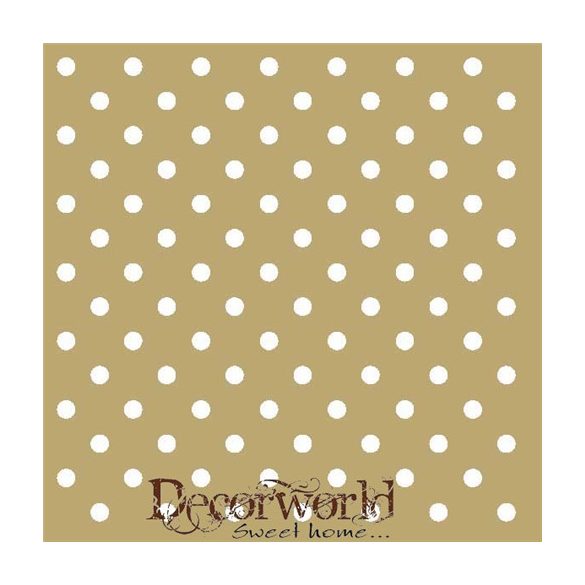 Ambiente szalvéta 33x33cm 20db/csom. Dots gold