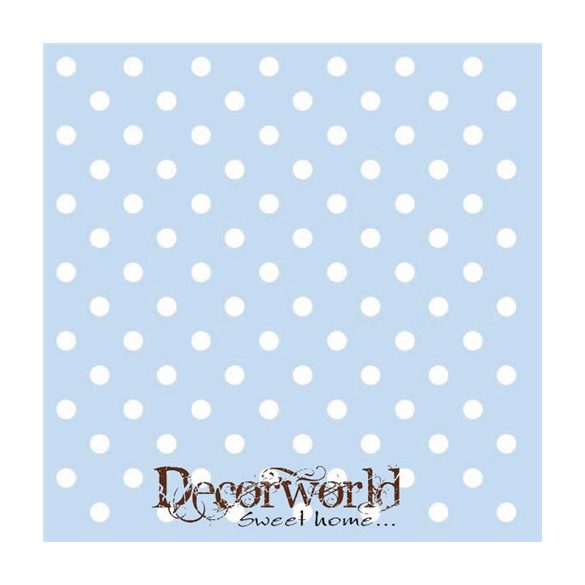 Ambiente szalvéta 33x33cm 20db/csom. Pastel Dots Blue