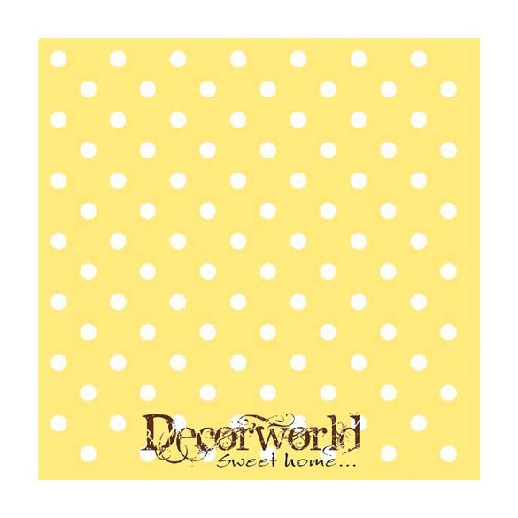 Ambiente szalvéta 33x33cm 20db/csom. Dost yellow