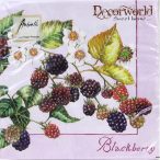 Ambiente szalvéta 33x33cm 20db/csom. Black Berries Lila