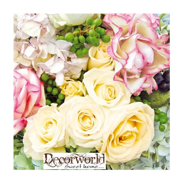 Ambiente szalvéta 33x33cm 20db/csom. Summer Rose