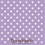 Ambiente szalvéta 33x33cm 20db/csom. Pastel Dots lila
