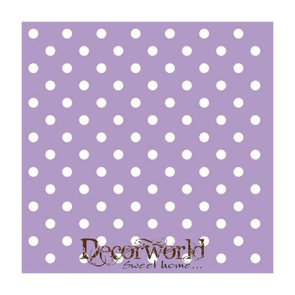 Ambiente szalvéta 33x33cm 20db/csom. Pastel Dots lila