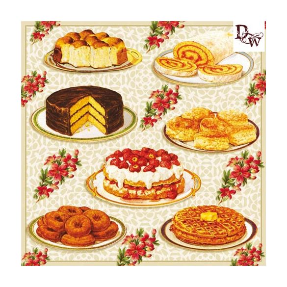 Ambiente szalvéta 33x33cm 20db/csom. Homemade Cakes