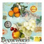 Ambiente szalvéta 33x33cm 20db/csom. Mix of fruit Blue