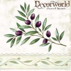 Ambiente szalvéta 33x33cm 20db/csom. Olive Branch