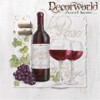 Ambiente szalvéta 33x33cm 20db/csom. Vino Rosso