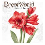 Ambiente szalvéta 33x33cm 20db/csom. Red Amaryllis White