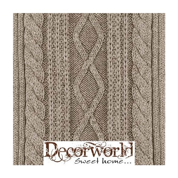 Ambiente szalvéta 33x33cm 20db/csom. Cable Stitch Taupe