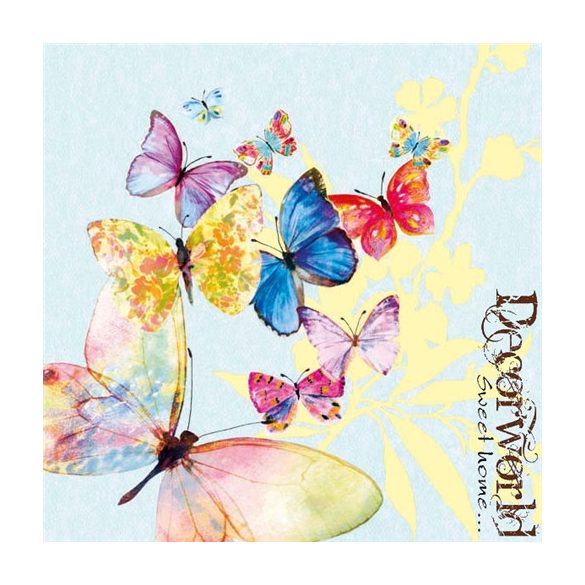 Ambiente szalvéta 33x33cm 20db/csom. Flying magic blue