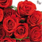 Ambiente szalvéta 33x33cm 20db/csom. Red Roses