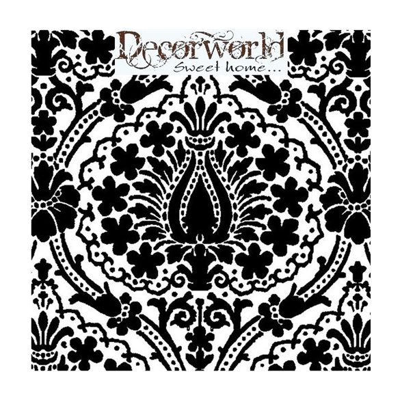 Ambiente szalvéta 33x33cm 20db/csom. Jaipur Black