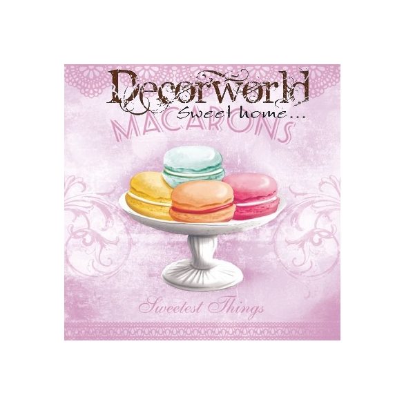 Ambiente szalvéta 33x33cm 20db/csom. Macarons Rose