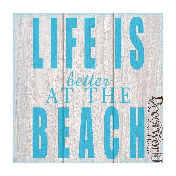 Ambiente szalvéta 33x33cm 20db/csom. Life is better Blue