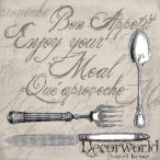 Ambiente szalvéta 33x33cm 20db/csom. Enjoy Your Meal Sand