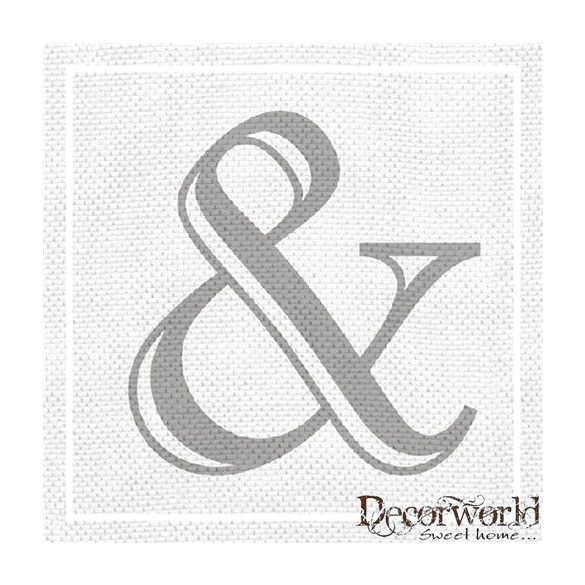 Ambiente szalvéta 33x33cm 20db/csom. Ampersand Grey