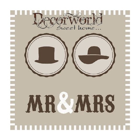 Ambiente szalvéta 33x33cm 20db/csom. Mr & Mrs Sand