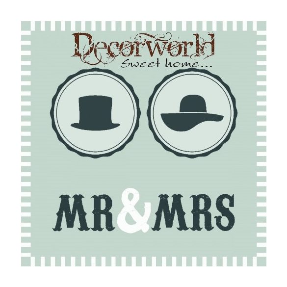 Ambiente szalvéta 33x33cm 20db/csom. Mr & Mrs Grey