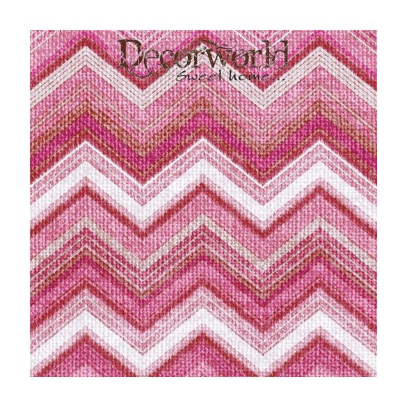 Ambiente szalvéta 33x33cm 20db/csom. Textured Chevron Red