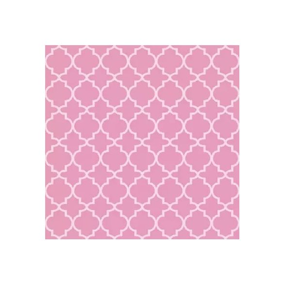 Ambiente szalvéta 33x33cm 20db/csom. Ogee Pale Rose