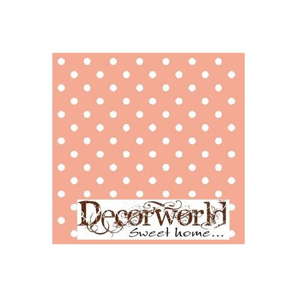 Ambiente szalvéta 33x33cm 20db/csom. Dots Peach