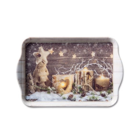 Ambiente Tálca 21x13cm Natural X-Mas