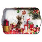 Ambiente Tálca 21x13cm Kitten And Baubles