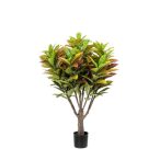 Croton fa 135cm/327 levél (műanyag cserépben)