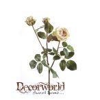 Rózsa ág Cottage x3 zöld/rózsaszín 60cm