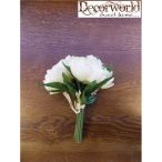 Peónia csokor krém 25cm