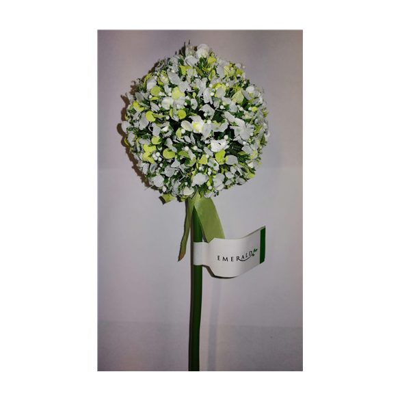 Hagymavirág ág 70 cm - Fehér