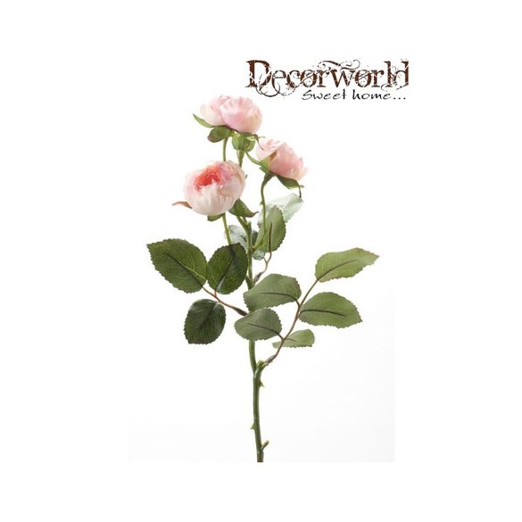 Rózsaág Lotte x3 42cm világos rózsaszín