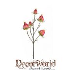 Hibiszkus bimbós ág 5 ágú 43cm - Beauty