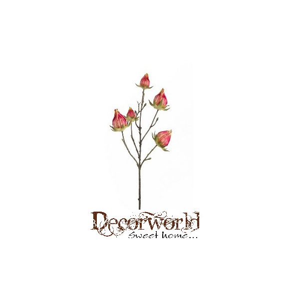 Hibiszkus bimbós ág 5 ágú 43cm - Beauty