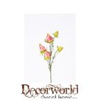 Hibiszkus bimbós ág x5 43cm - Piros