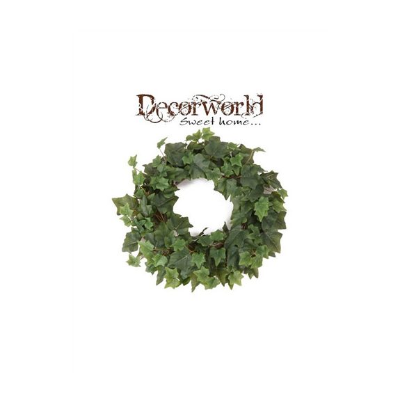 Borostyán koszorú 35cm zöld