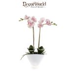 Phalaenopsis 45cm világos rózsaszín fehér cserépben