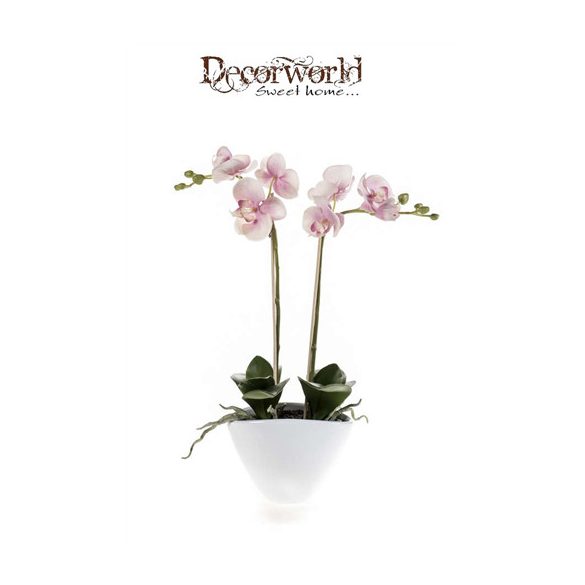 Phalaenopsis 45cm világos rózsaszín fehér cserépben