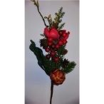 Magnolia/Fruit Spray 50cm - Piros