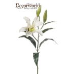 Orientál liliom ág 80cm krém