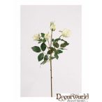 Rózsaág Linda 60cm - Fehér/zöld