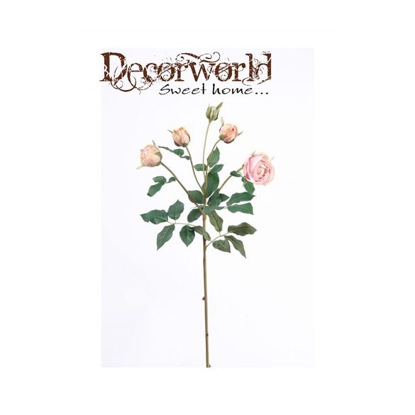 Rózsa ág Linda világos rózsaszín 60cm