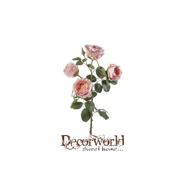 Rose branch Sabrina 83cm - Világos rózsaszín
