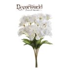 Virágzó Primula csokor 5 ág 25 cm - Fehér