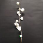 Földicseresznye ág havas 90cm - Fehér