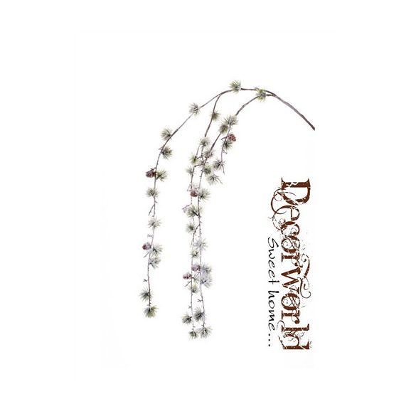 Vörösfenyő ág havas lógó 125cm