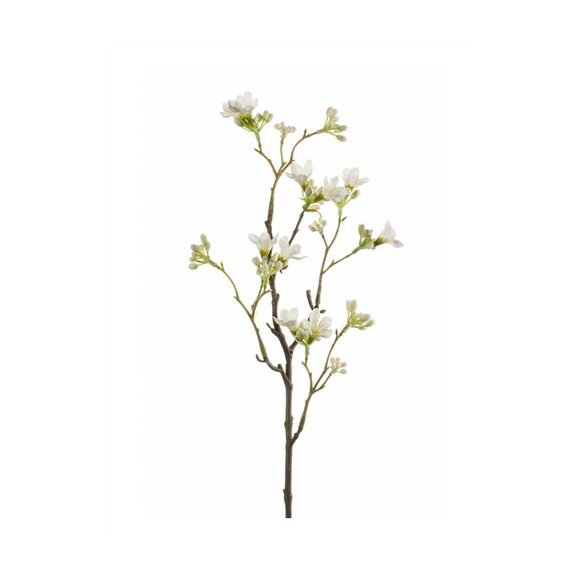 Seven sons virágos ág 50cm - Fehér