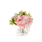   Pünkösdi rózsa / kapor köteg rózsaszín (üveg cserépben 8cm magas)